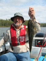 Rob with a Flathead at Lake Tyers