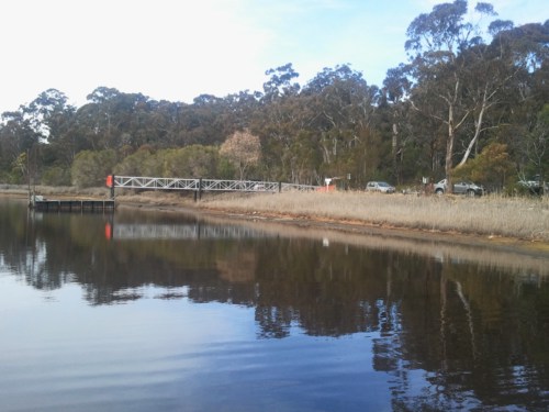 Fishermens Landing at Lake Tyers Beach