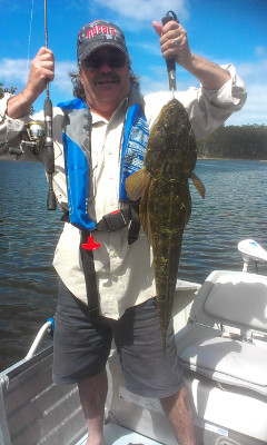 Flathead Boyd McPhee at Lake Tyers Nov2014