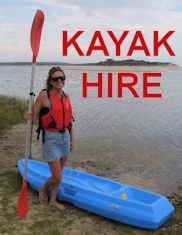 Hire a Kayak on the shores of Lake tyers