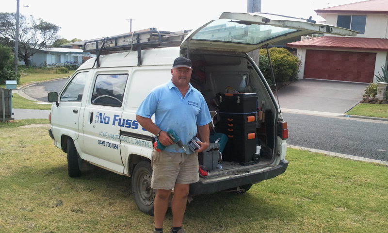 No Fuss Guss with Van and on the job.
