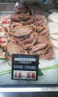 Sand Crabs at Victoria Market