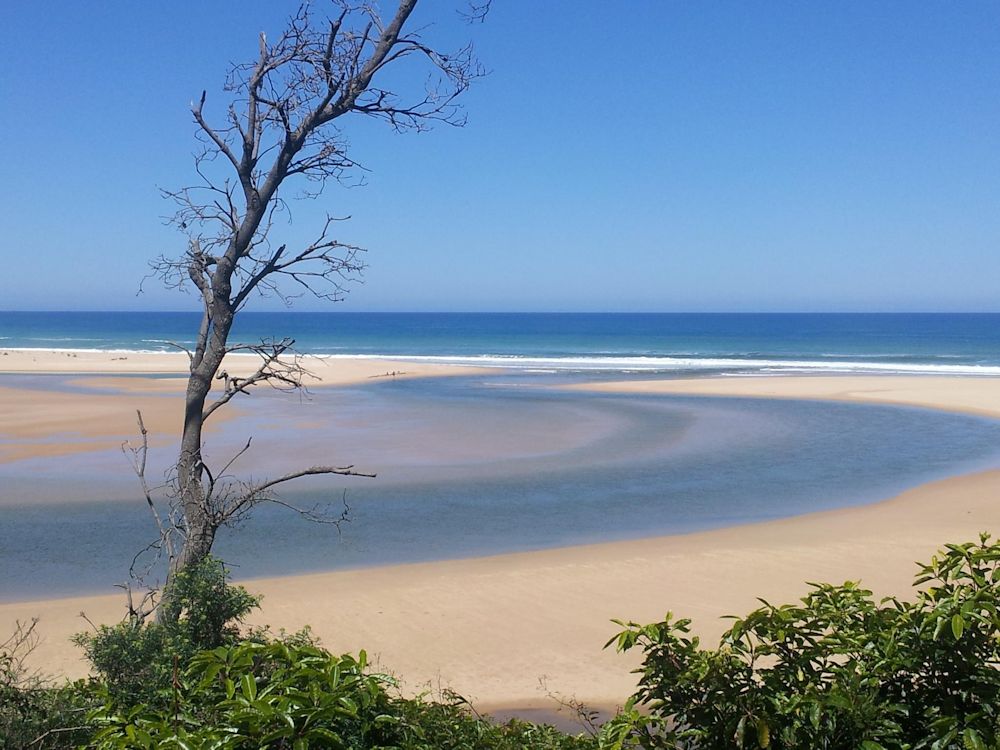 Lake Tyers Beach open to the sea 2011 Spring