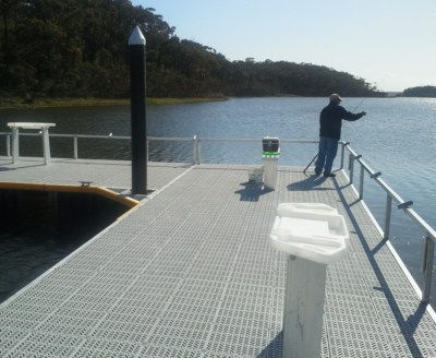 Fittings on Fishing Jetty at Fishermans Landing