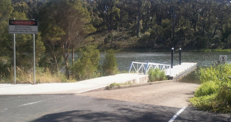 Boat Ramp at Fishermans Landing, Lake Tyers Beach