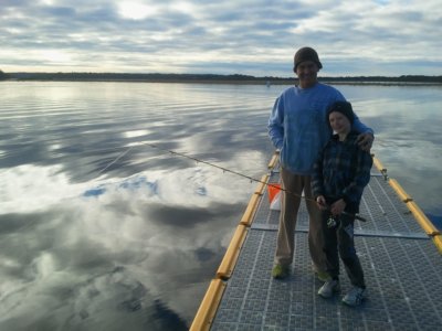 Making a great moment at Lake Tyers Beach