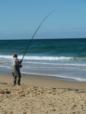 Surf Fishing at Lake Tyers Beach