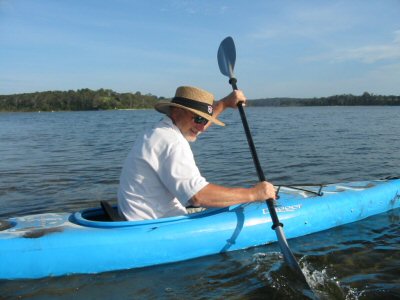 Canoeing at Lake Tyers Beach