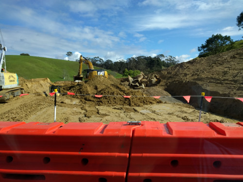 Work on Princes Highway near Lakes Entrance