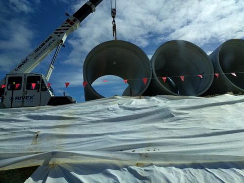 Work on Princes Highway near Lakes Entrance