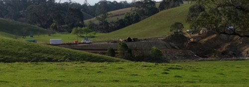 Road works on Princes Highway near Lake Tyers Beach