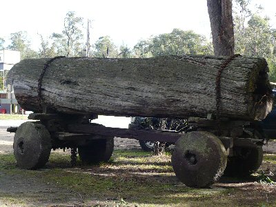 Wooden Wood Trailer