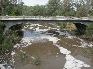 Water flowing in Boggy Creek 2012-03-02