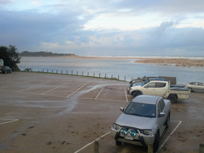 New level of Lake Tyers after heavy June rains