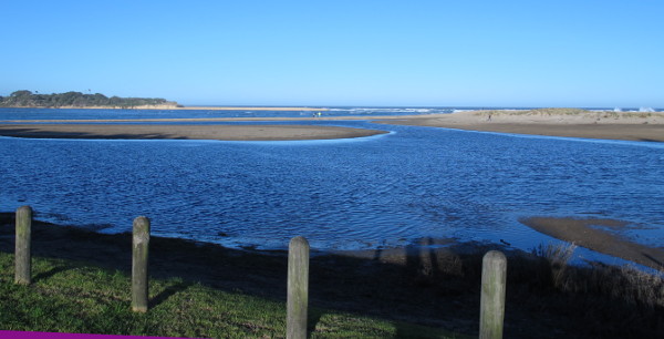 View from Water Wheel Beach Tavern car park.