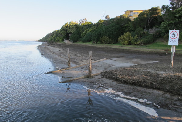 The old Boat Ramp at Number 2 boat Ramp Lake Tyers Beach