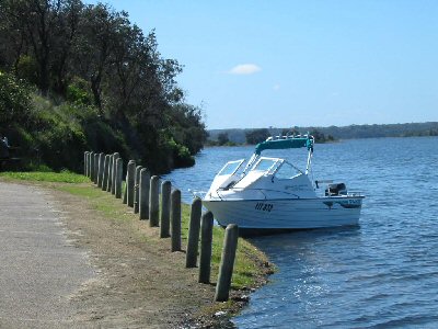 Moored at the Carpark Lake Tyers Beach