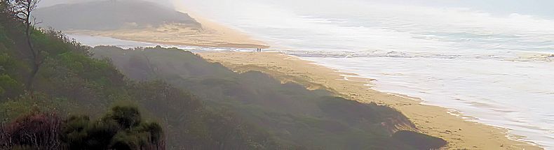 Lake Tyers bursting into the sea 2013 Jun 18