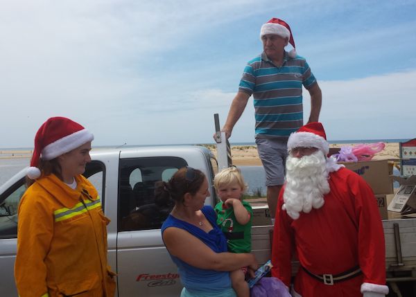 Lake Tyers Beach Santa