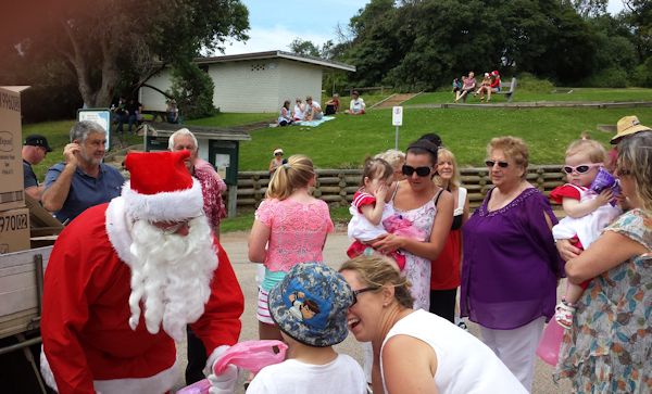 Santa at Lake Tyers 2013