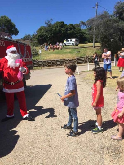 Santa 2015 at Lake Tyers Beach