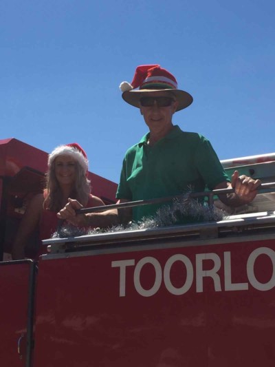 Santa 2015 at Lake Tyers Beach