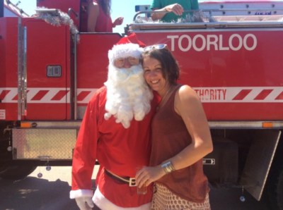 Santa 2015 at Lake Tyers Beach