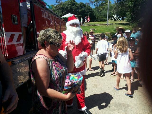 Santa at Lake Tyers Beach 2016