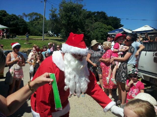 Santa at Lake Tyers Beach 2016