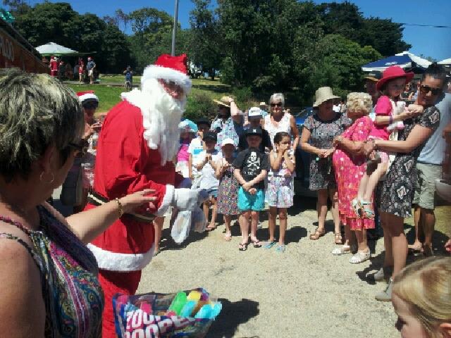 Santa at Lake Tyers Beach 2016