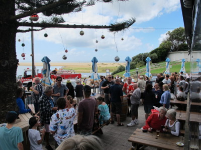 Santa arriving at Lake Tyers Beach 2017