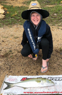 Cooper Wilson (11yr lower Plenty) with a grand 68cm Tailor at Lake Tyers