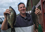 Julian with a couple of lovely Bream at Lake Tyers Beach