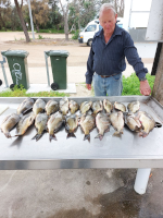 John at Lake Tyers,Out with a mate for days fishing.