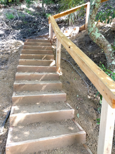 New steps around Lake Tyers Beach